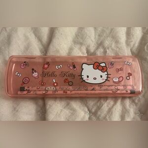 Hello Kitty Pencil Case with Two Pencils